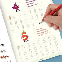 Sank Magic Practice Copy Books (4 Magic Copybooks + 10 Extra Refills + 1 Magic Pen)