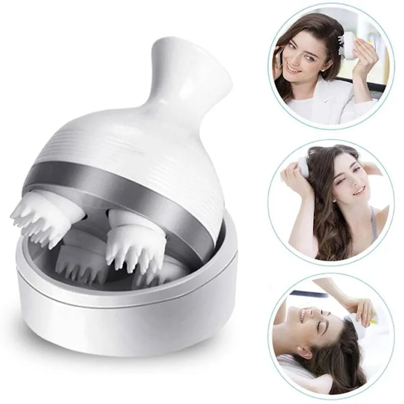 Hair Scalp Massager Rechargeable 3D Head Massager Machine