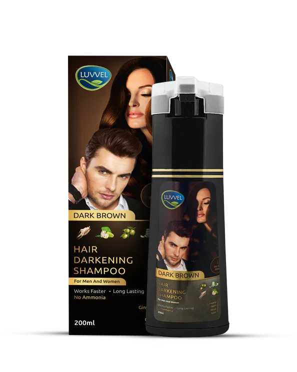 UK-Based 5-in-1 Hair Color Shampoo | Dark Brown & Natural Black | 200ML