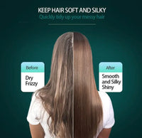 Hair Straightener Brush & Curling Comb 2 In 1