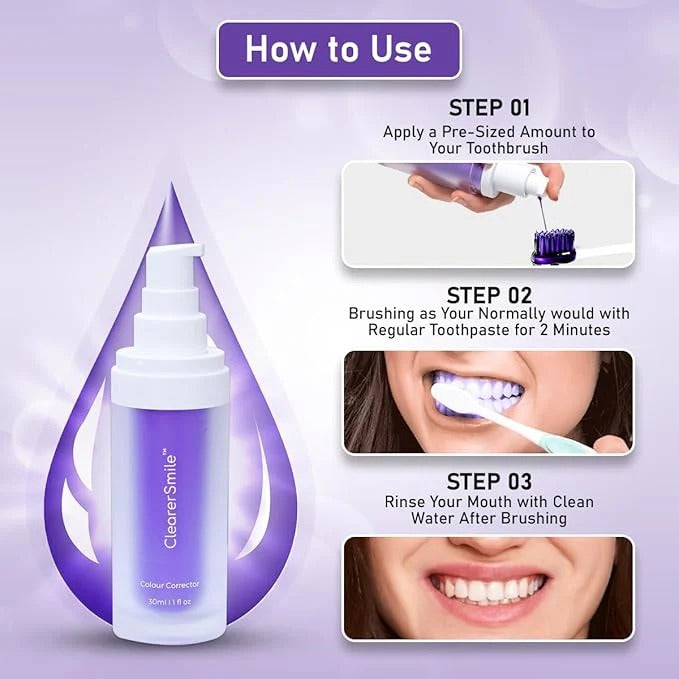 HiSmile V34 Colour Corrector – Purple Teeth Whitening Serum